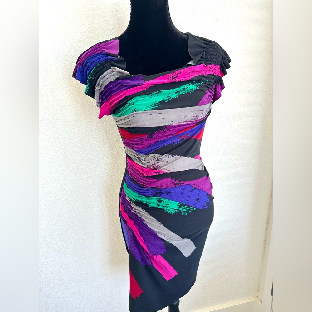 RAMPAGE COLORFUL DRESS - Picture 2 of 8